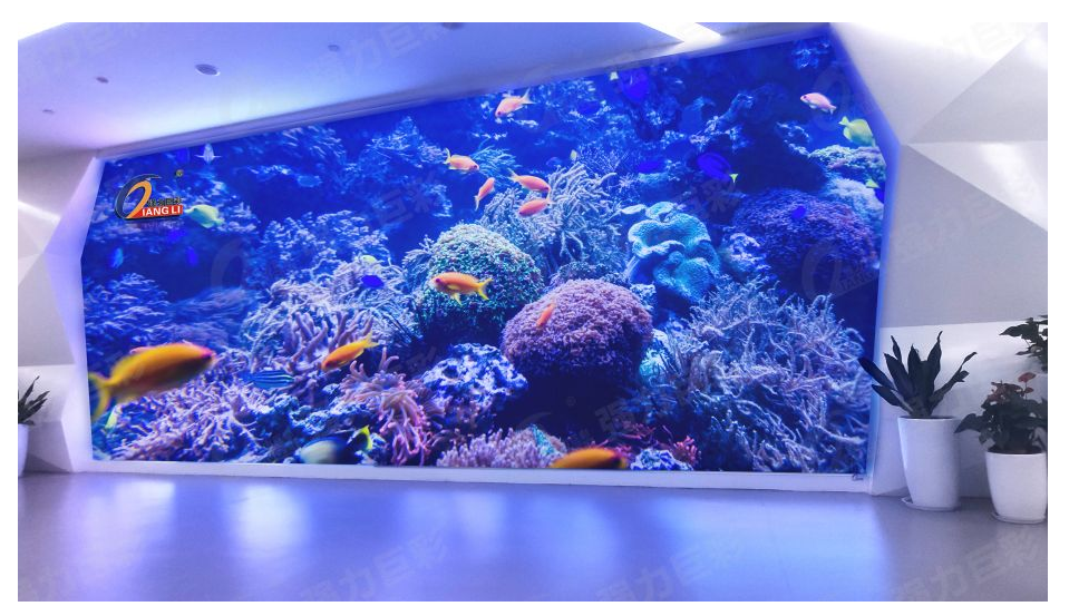宜昌杭州XX電子科技有限公司展廳     室內(nèi)全彩Q2.5    21.5㎡