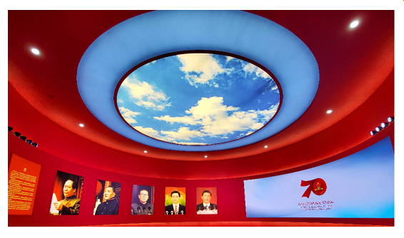 隨州北京展覽館 中華人民共和國成立70周年大型成就展      室內(nèi)全彩Q2      42㎡